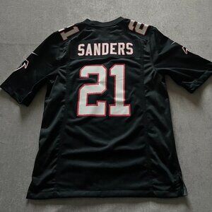 Atlanta Falcons Deion Sanders Throwback Nike Jersey Adult Small Black On Field
